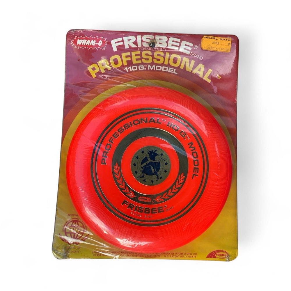 Vintage 80’s 1980 Wham-O Frisbee Professional 110 G. Model Flying Disc NOS